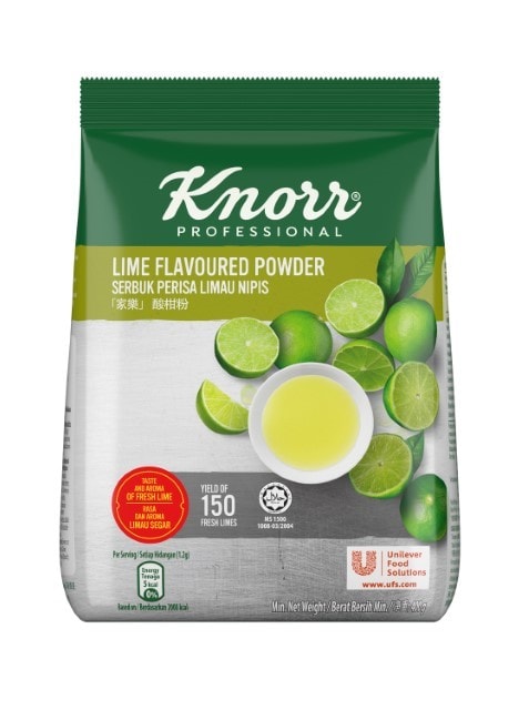 Knorr Serbuk Limau Nipis 400G - Tingkatkan rasa ingin tahu pelanggan anda tentang jenis limau apa yang anda gunakan dengan rasa segar limau nipis Serbuk Limau Nipis Knorr. Ia menjadi bahan penting untuk dapur-dapur yang sibuk dan sesuai untuk menghasilkan air limau nipis dan sebagai bahan memasak.