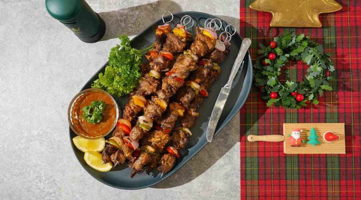 Mediterranean Beef Skewers with Spiced Glaze – - Recipe